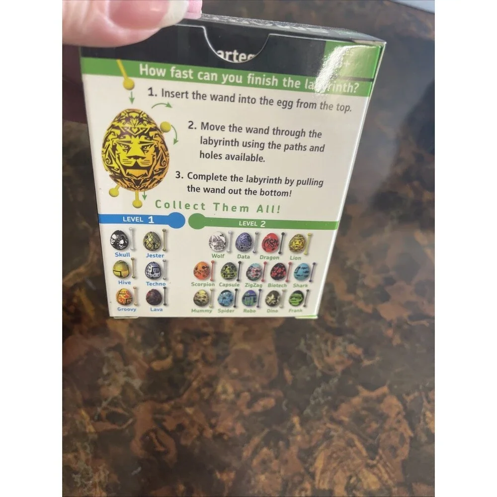 Bepuzzled Lion 2-Layer Smart Egg Labyrinth Puzzle Lion